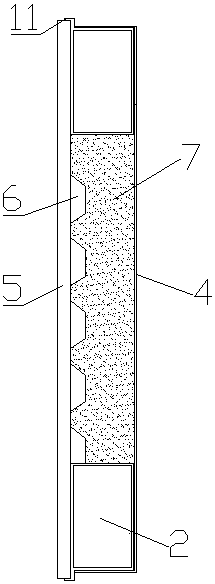 Suspended non-metal fast inserting panel