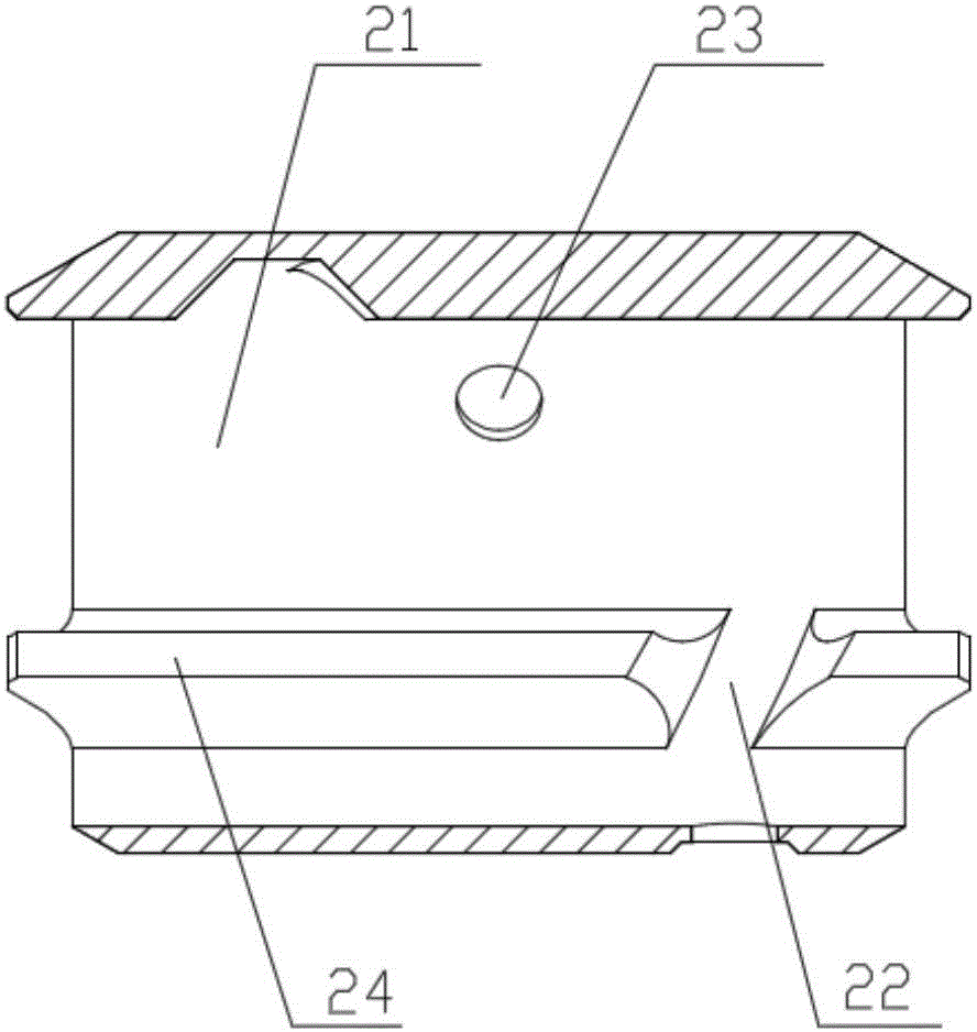 Sucker rod centering device with built-in oil guide channels