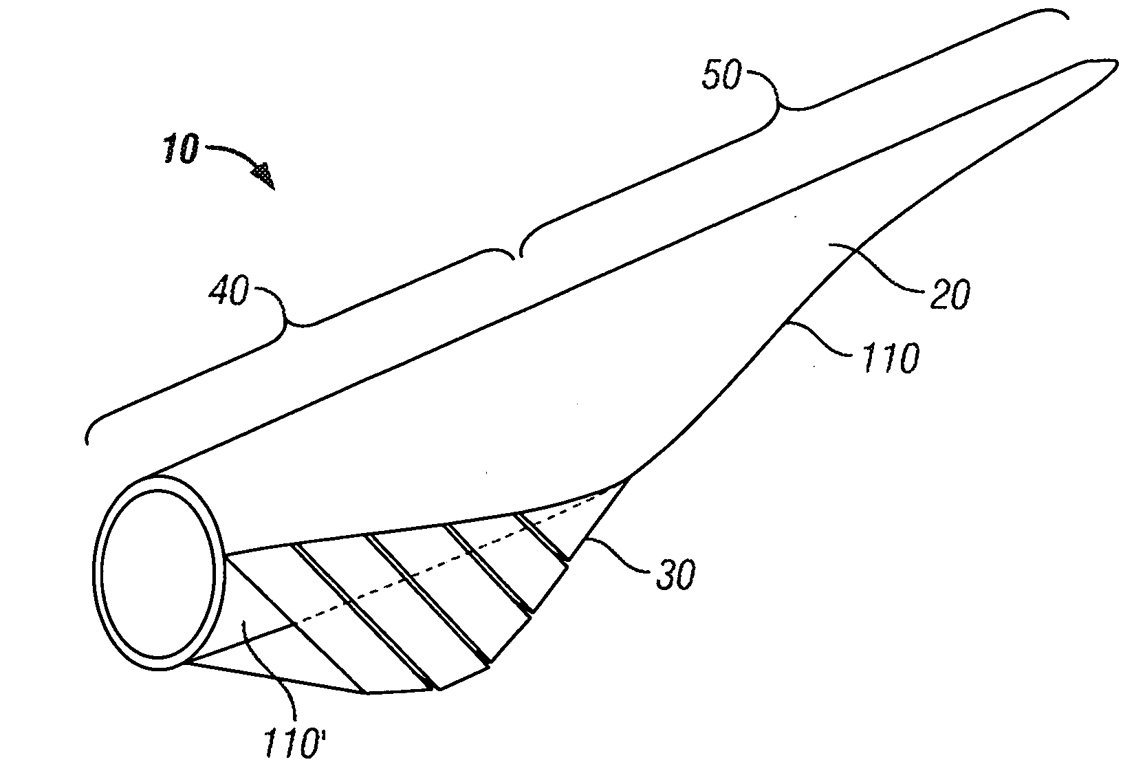 Segmented Rotor Blade Extension Portion