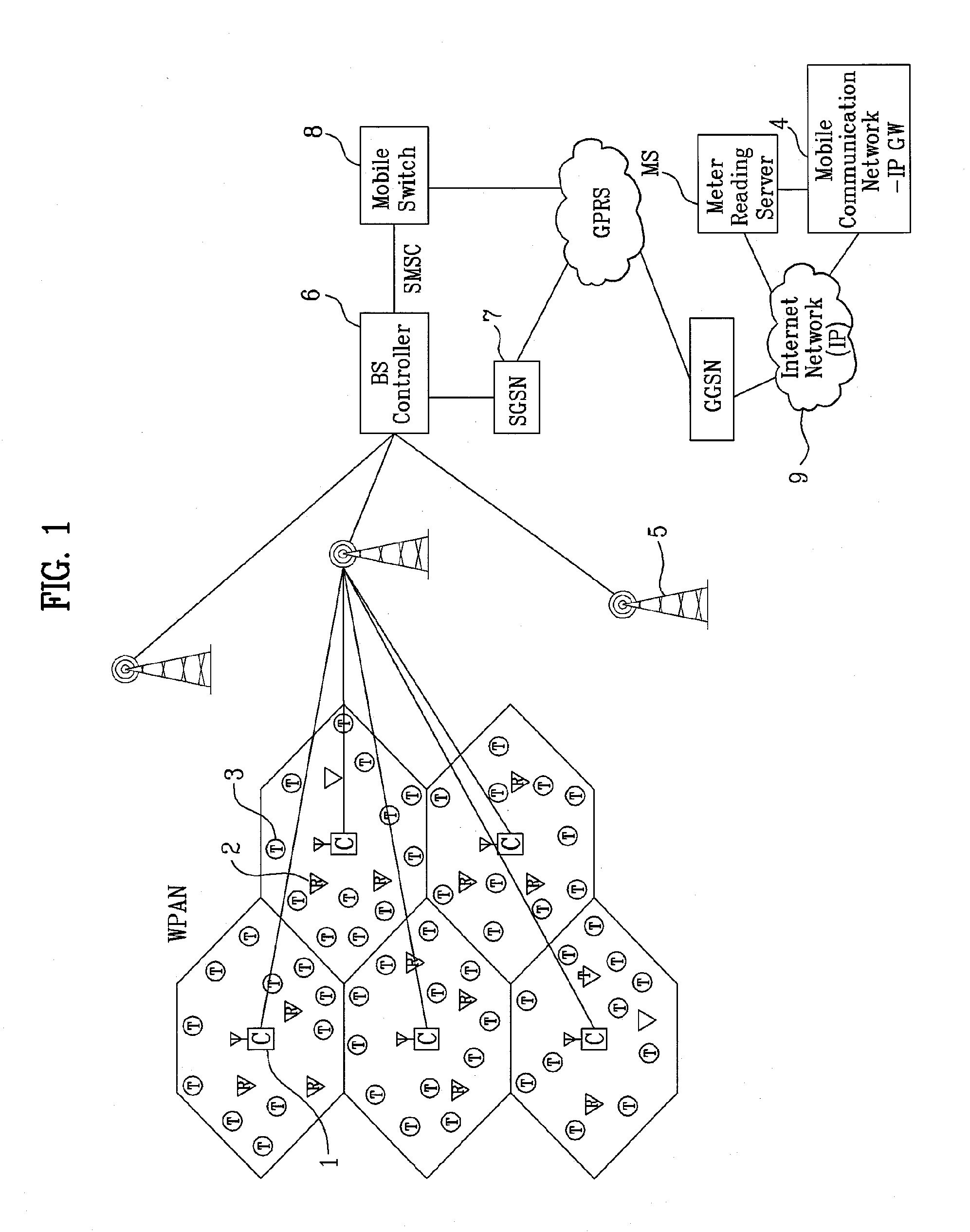 Wireless remote meter reading apparatus and driving method thereof