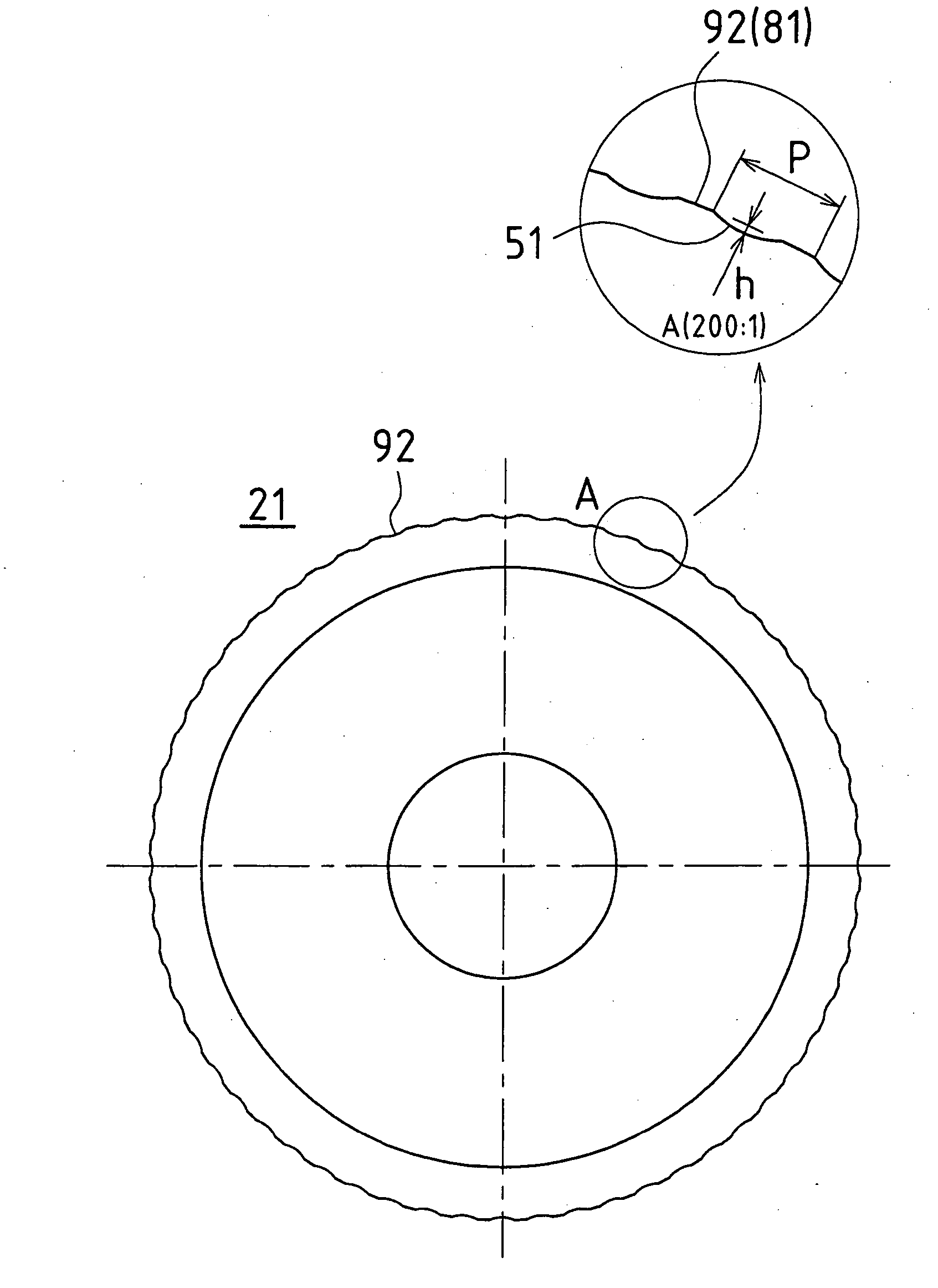 Parting method for fragile material substrate and parting device using the method