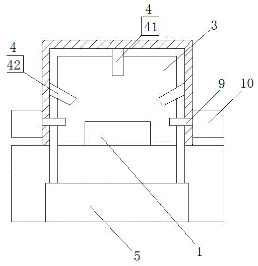 Cleaning and drying integrated device for mechanical part