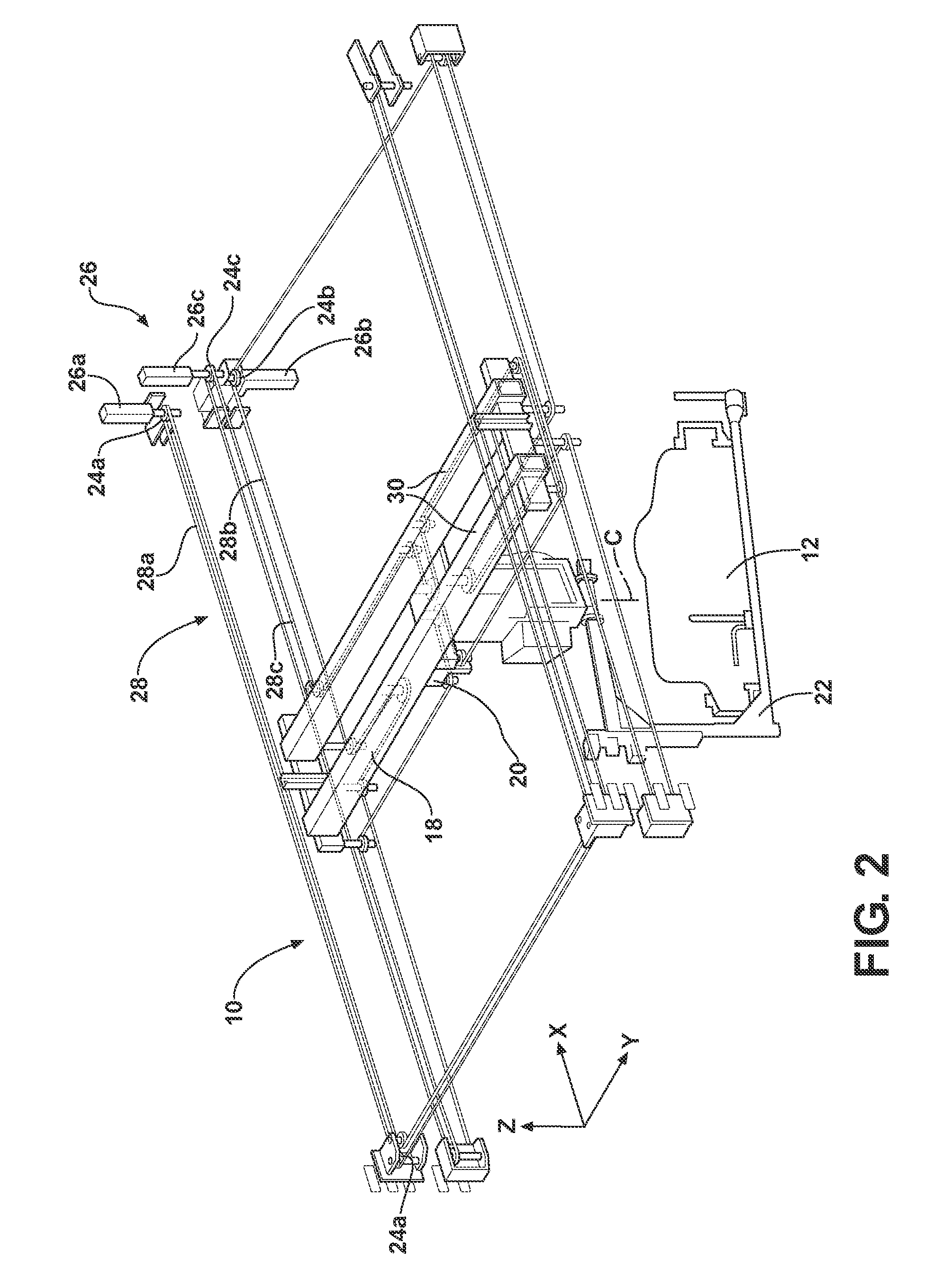 Actuation system configured for moving a payload