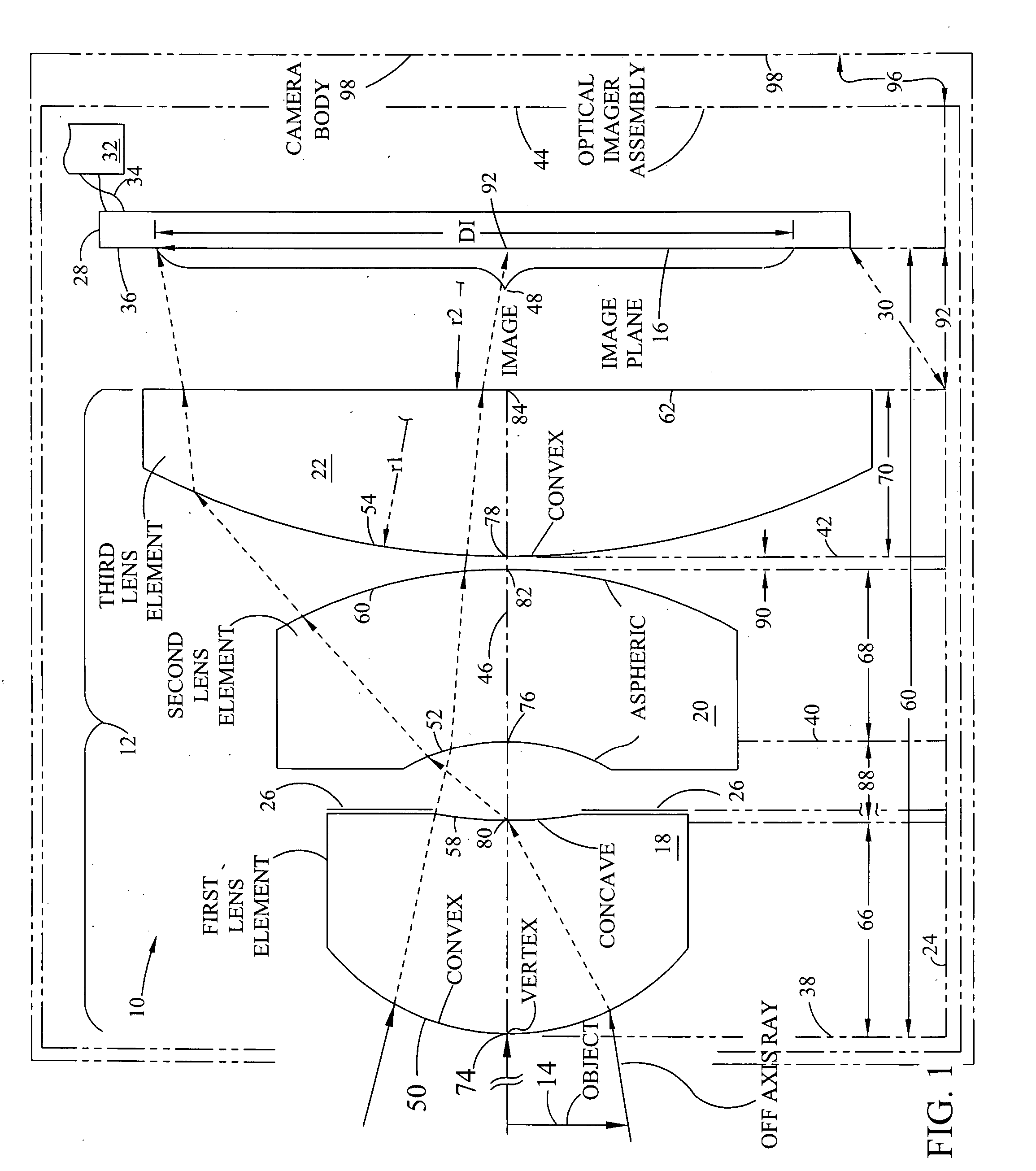 Compact lens assembly