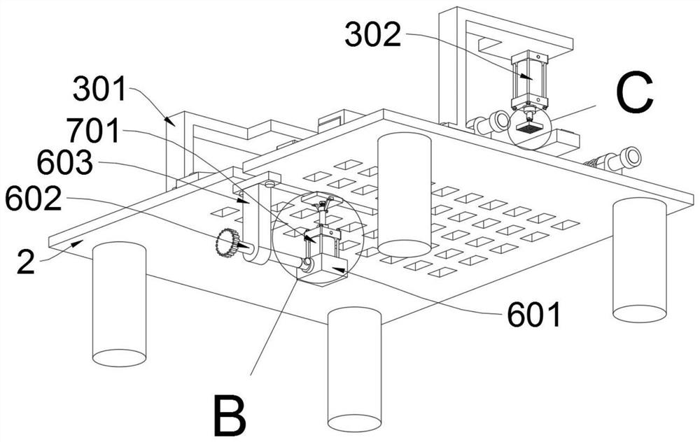 Perforating machine capable of conveniently processing fixed glass plate by using glass