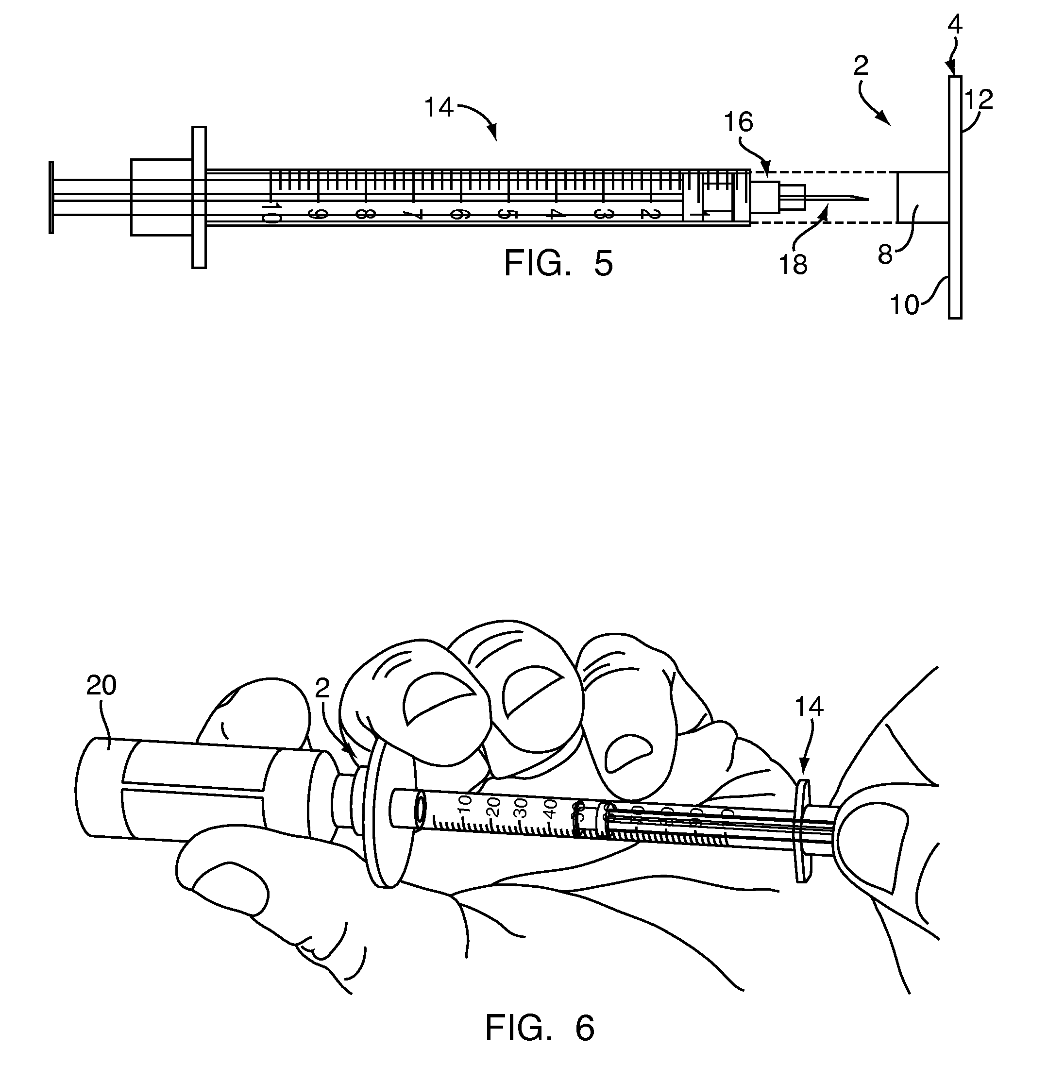 Injection aid and stability disk for syringe or insulin pen