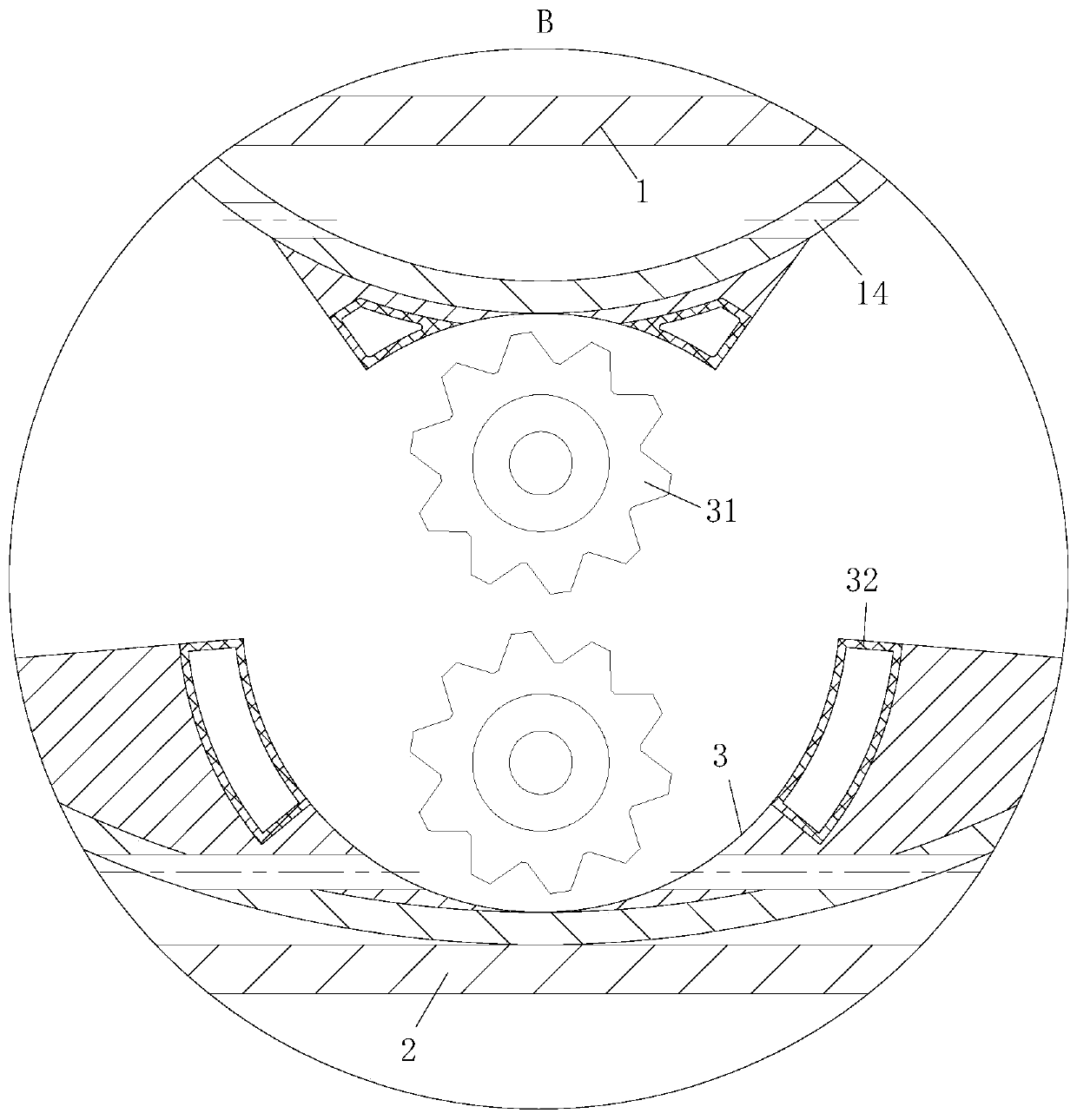 Quartz sand mining area tailings recovery treatment device