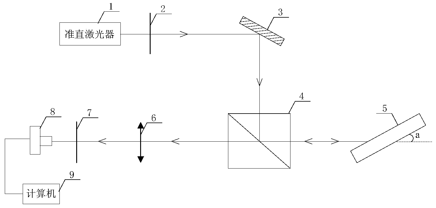 Atom gas concentration detecting apparatus and method based on optical coherent backscattering effect