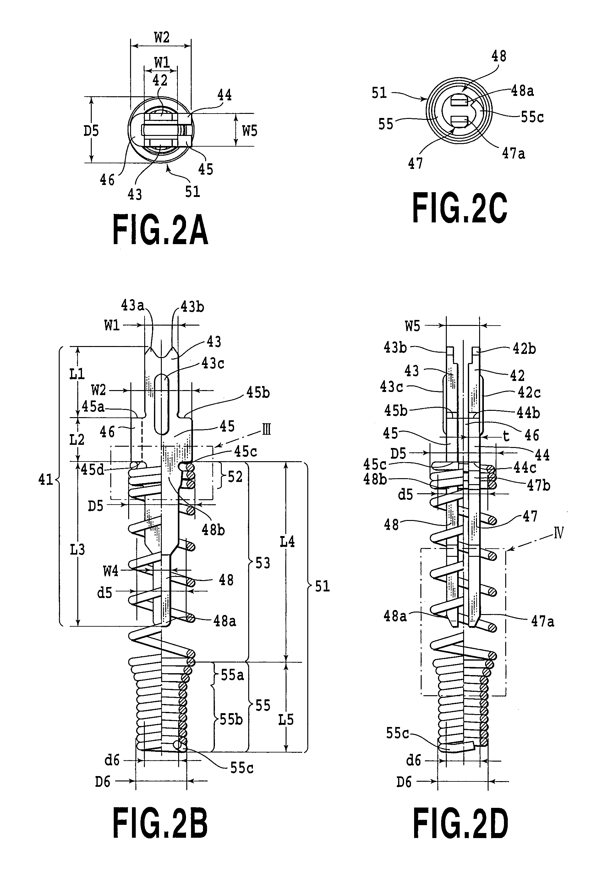 Electric connecting apparatus for semiconductor devices and contact used therefor