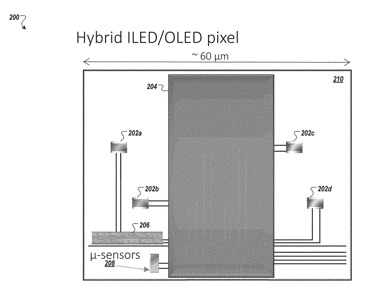 Micro assembled hybrid displays and lighting elements
