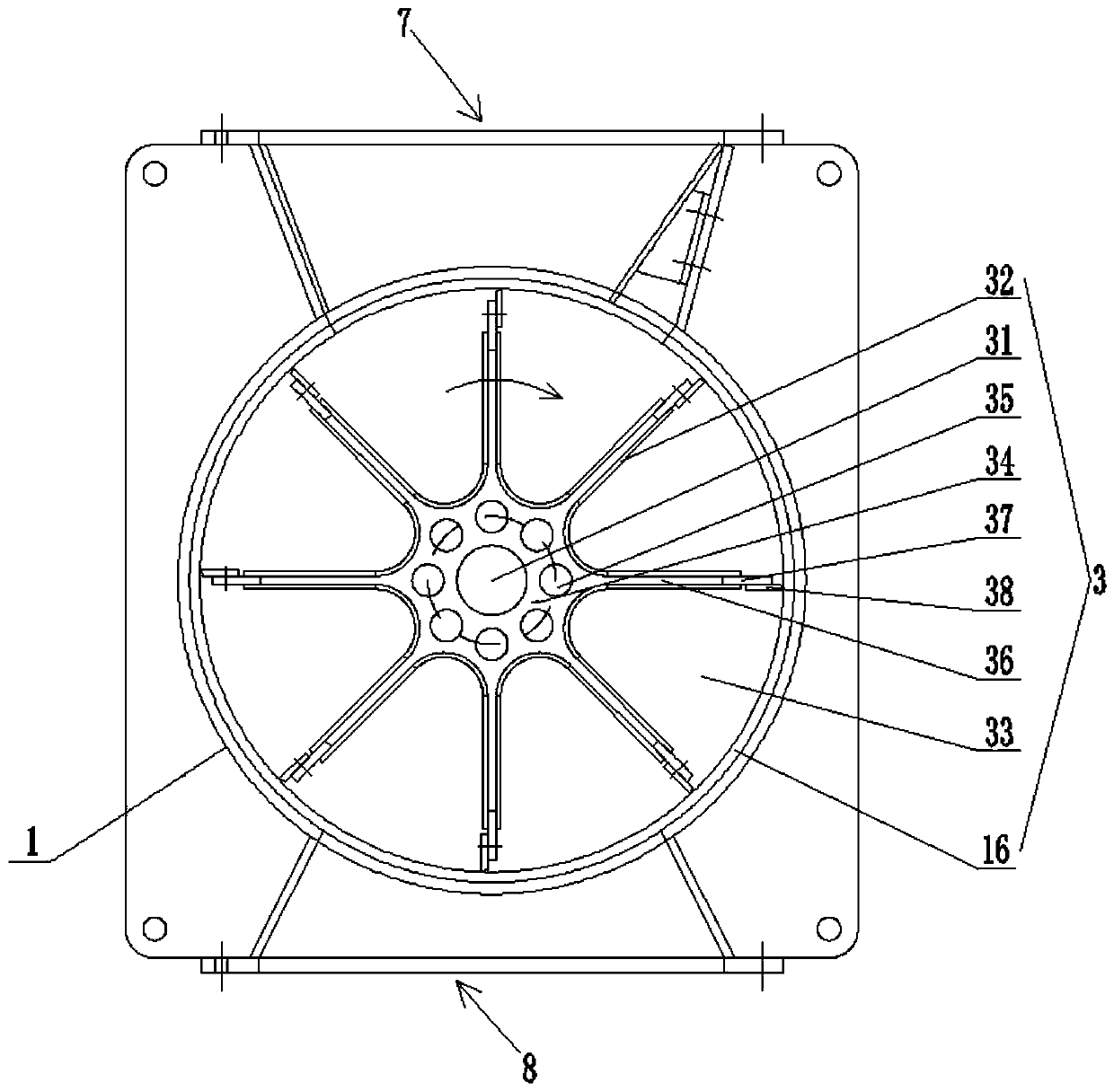 Air-locking feeding device with drying function