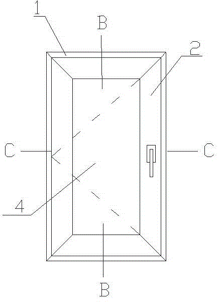 Solid wood out-opening door and window with good sealing performance