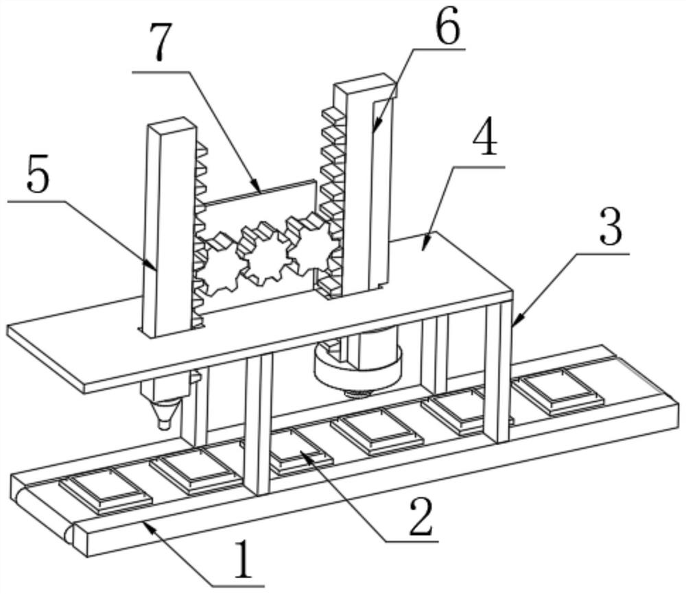 A squeegee device for the production and processing of electronic components