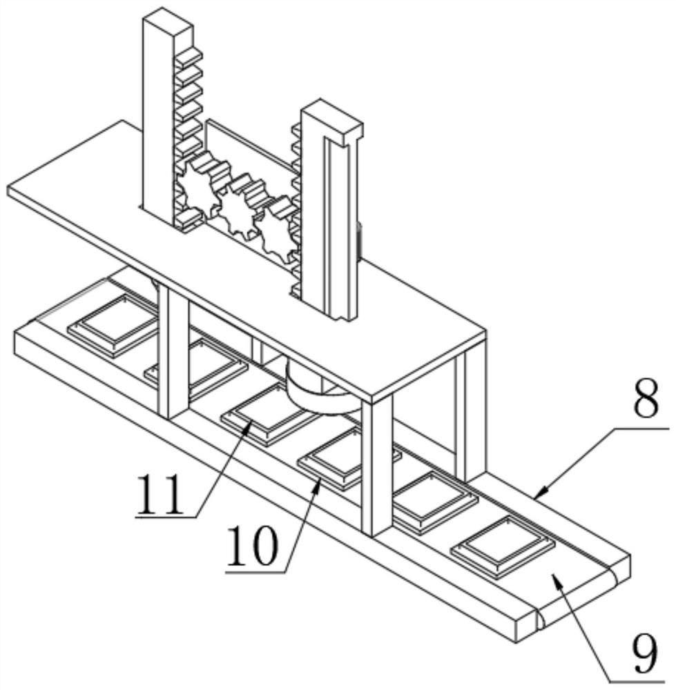 A squeegee device for the production and processing of electronic components