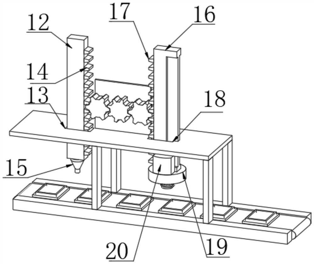 A squeegee device for the production and processing of electronic components