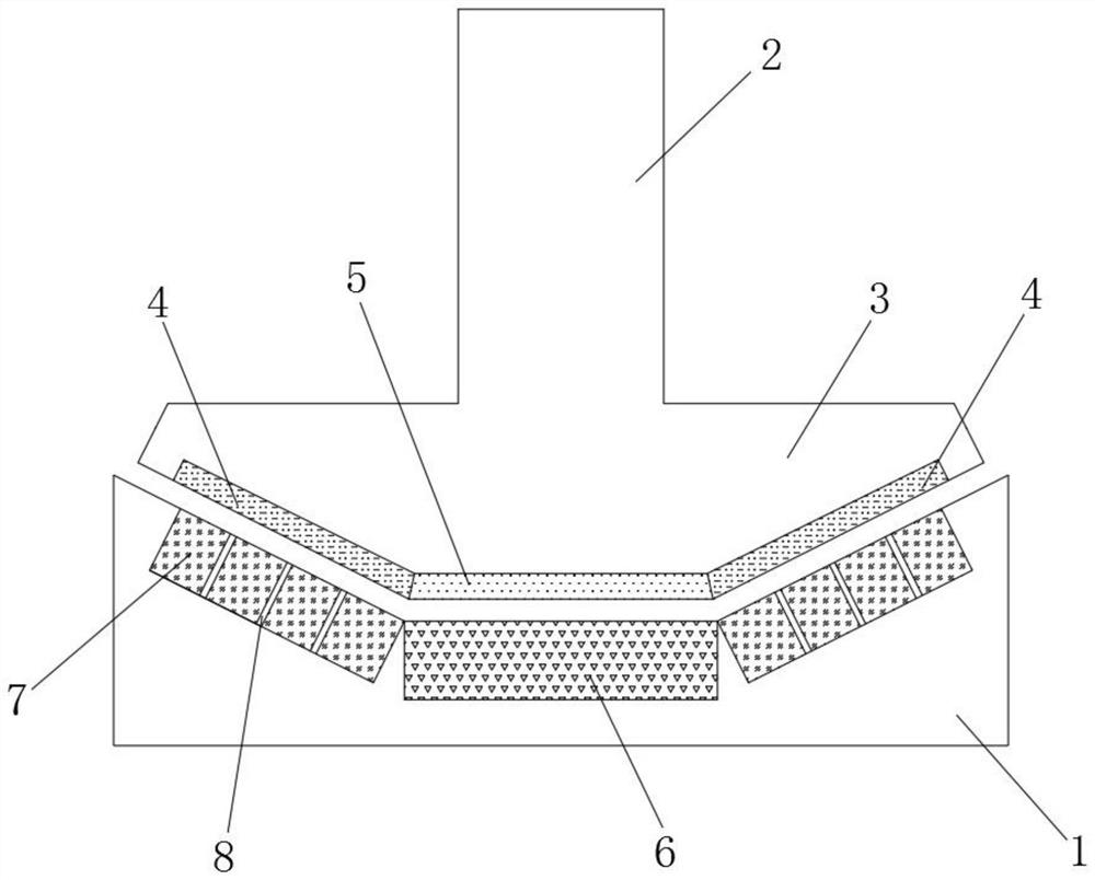 High-temperature superconductive magnetic suspension flywheel end cup-shaped suspension supporting component