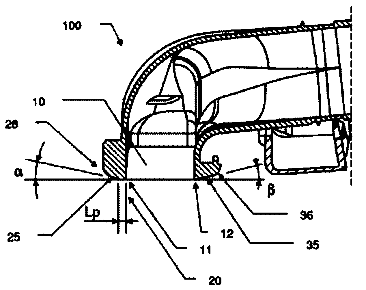 Suction nozzle sliding base plate of a vacuum cleaner