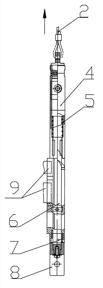 Emergency unlocking device for railway vehicle partition walls