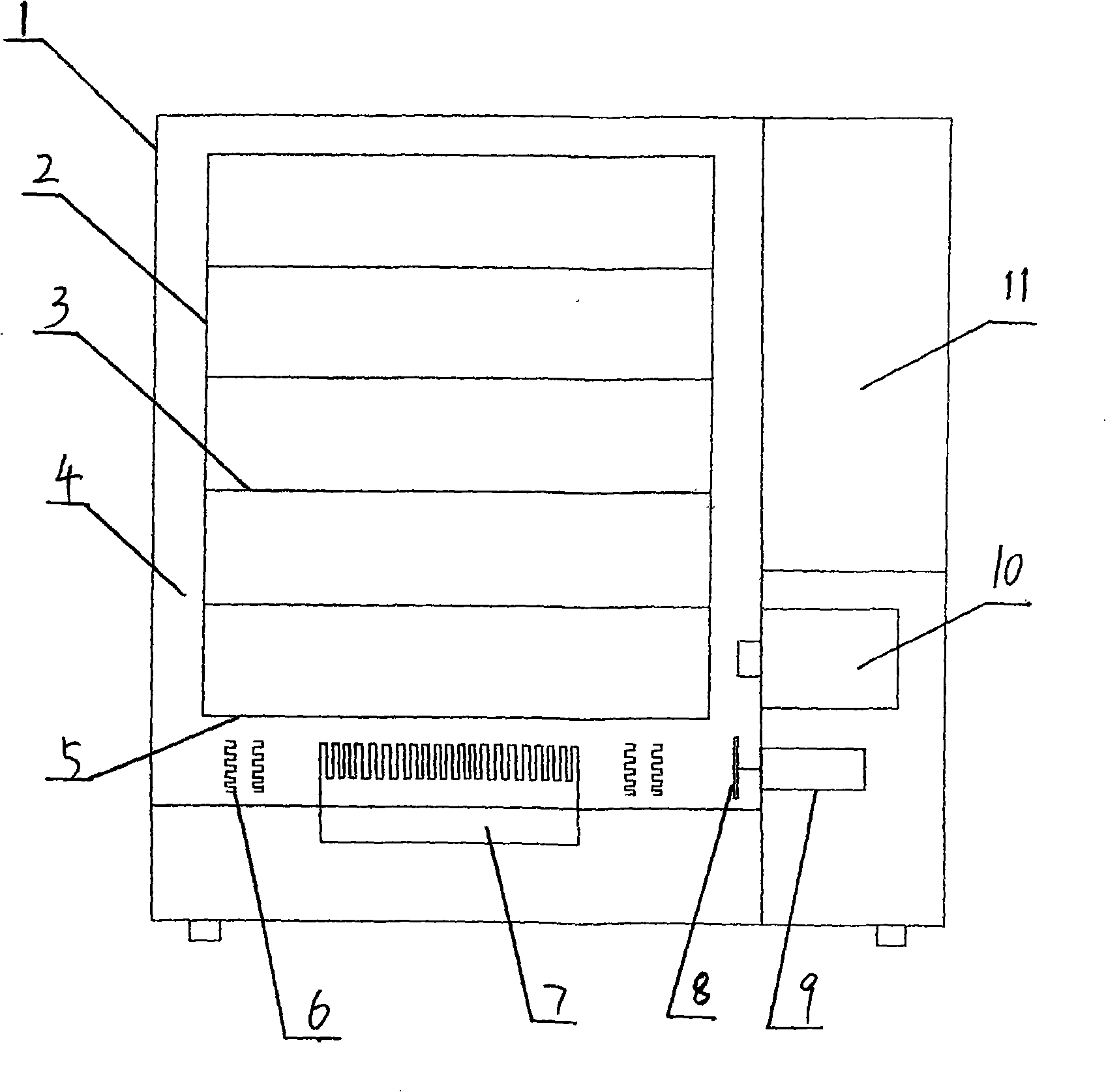 Experimental device for utilizing semiconductor refrigeration