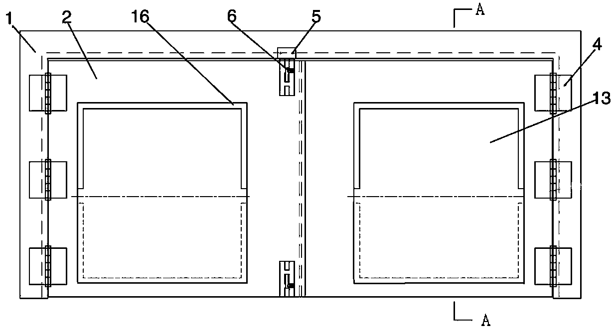 Passive pressure relief plate with drainage function for nuclear power units