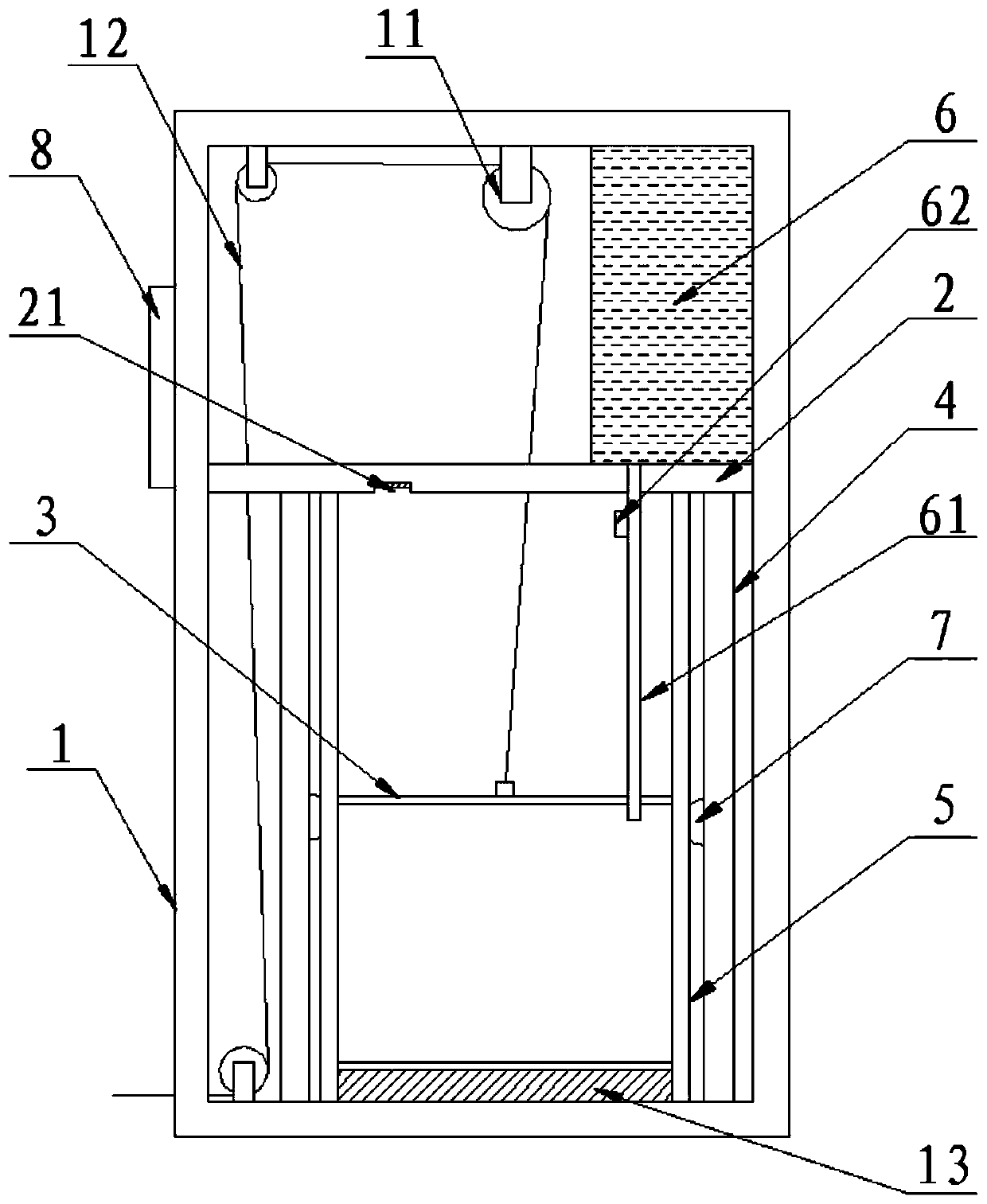 Weight box for stretching exercise equipment