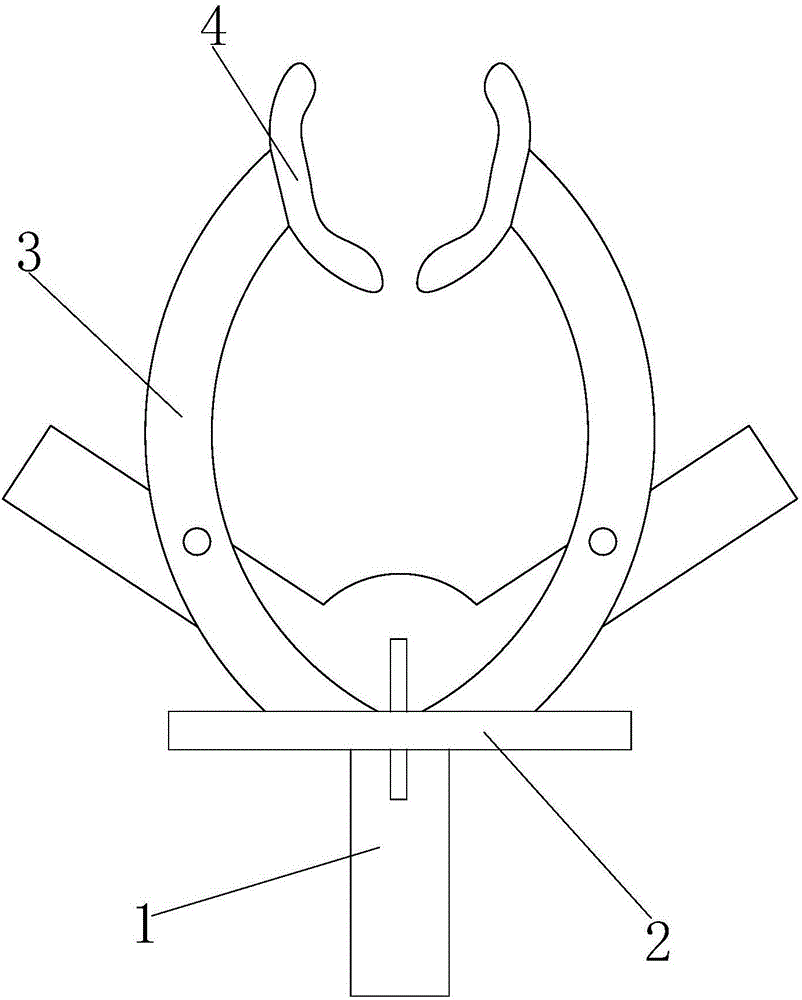 Manual passing and pushing clamp