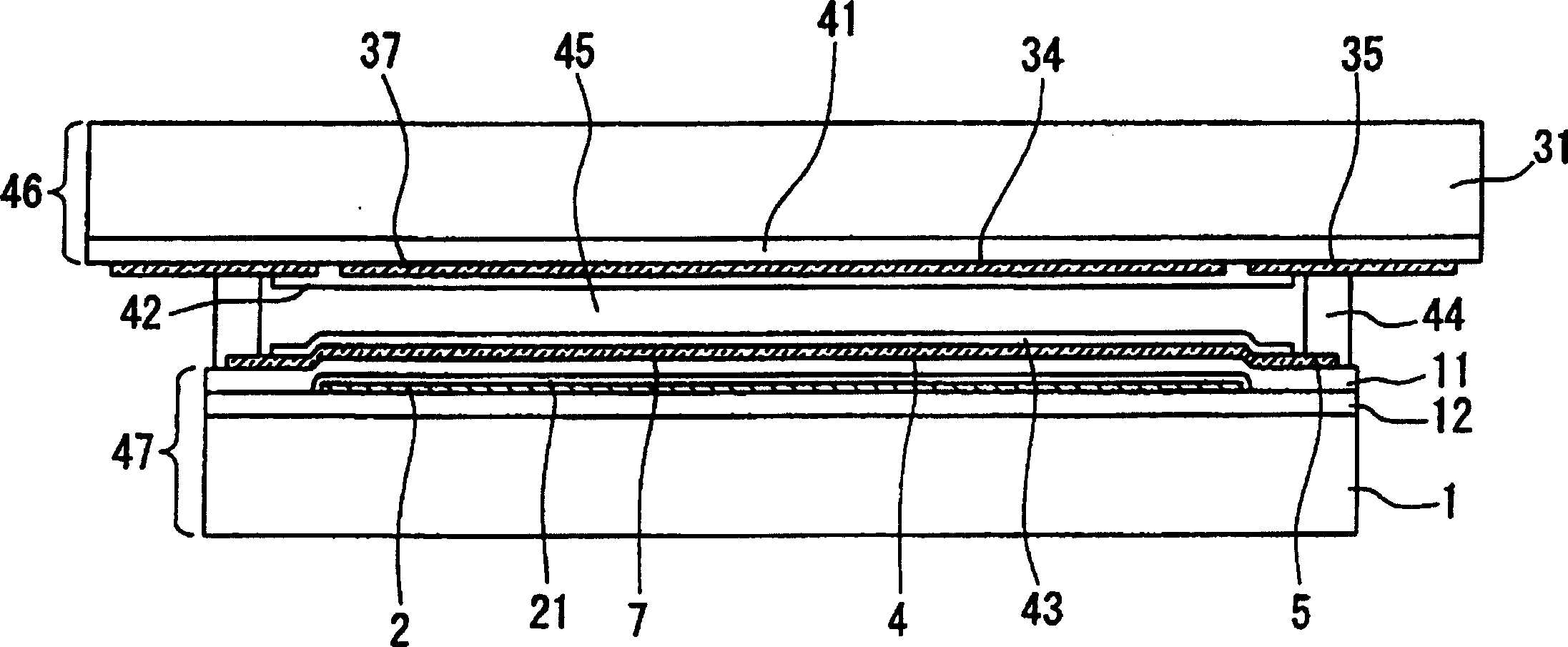 Matrix, Liquid crystal display device and electronic instrument