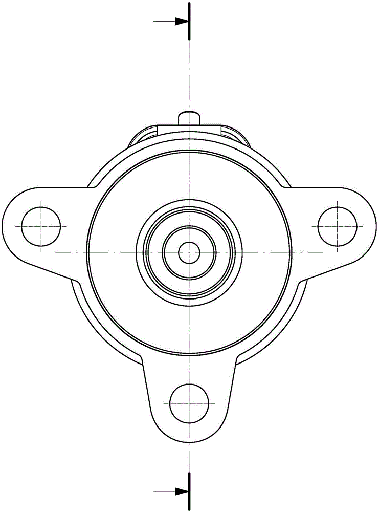 Fuel oil metering valve with movable iron core capable of rotating itself