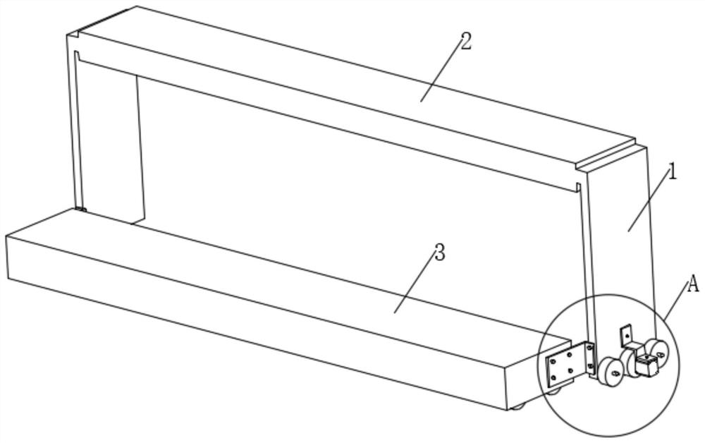 Flatness detection mechanism for highway bridge construction