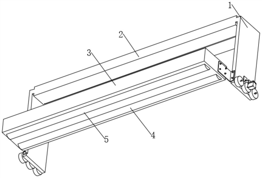 Flatness detection mechanism for highway bridge construction