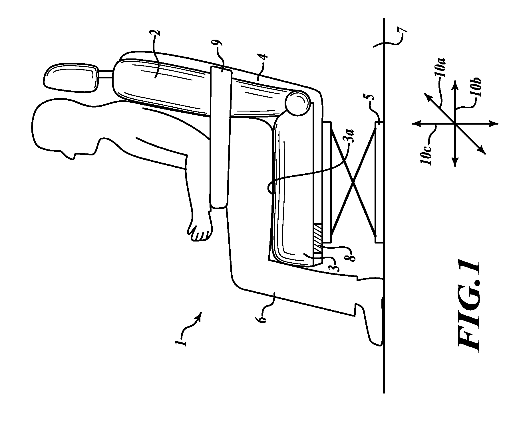 Method and device for analysing the effects of the vibrations of a vehicle acting on a person