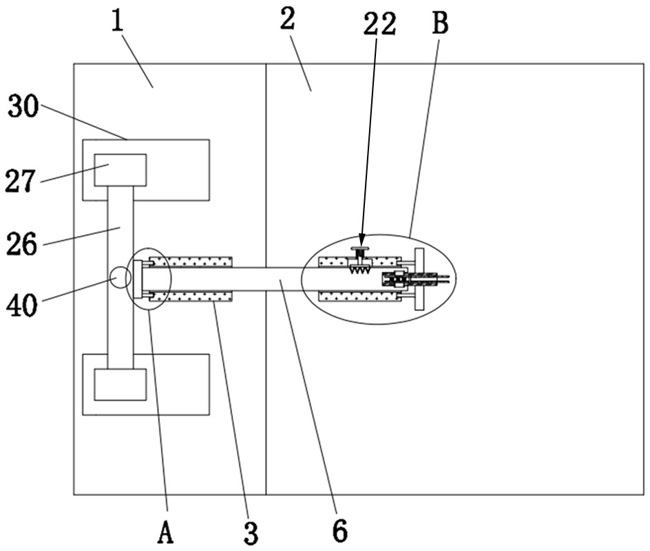 Connecting structure at joint of wall aluminum formwork and wood formwork and construction method of connecting structure