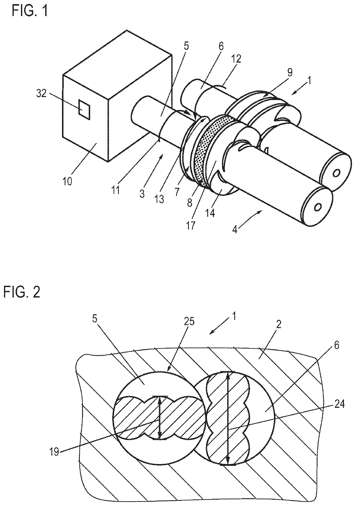 Method and screw spindle pump for delivering a gas/liquid mixture