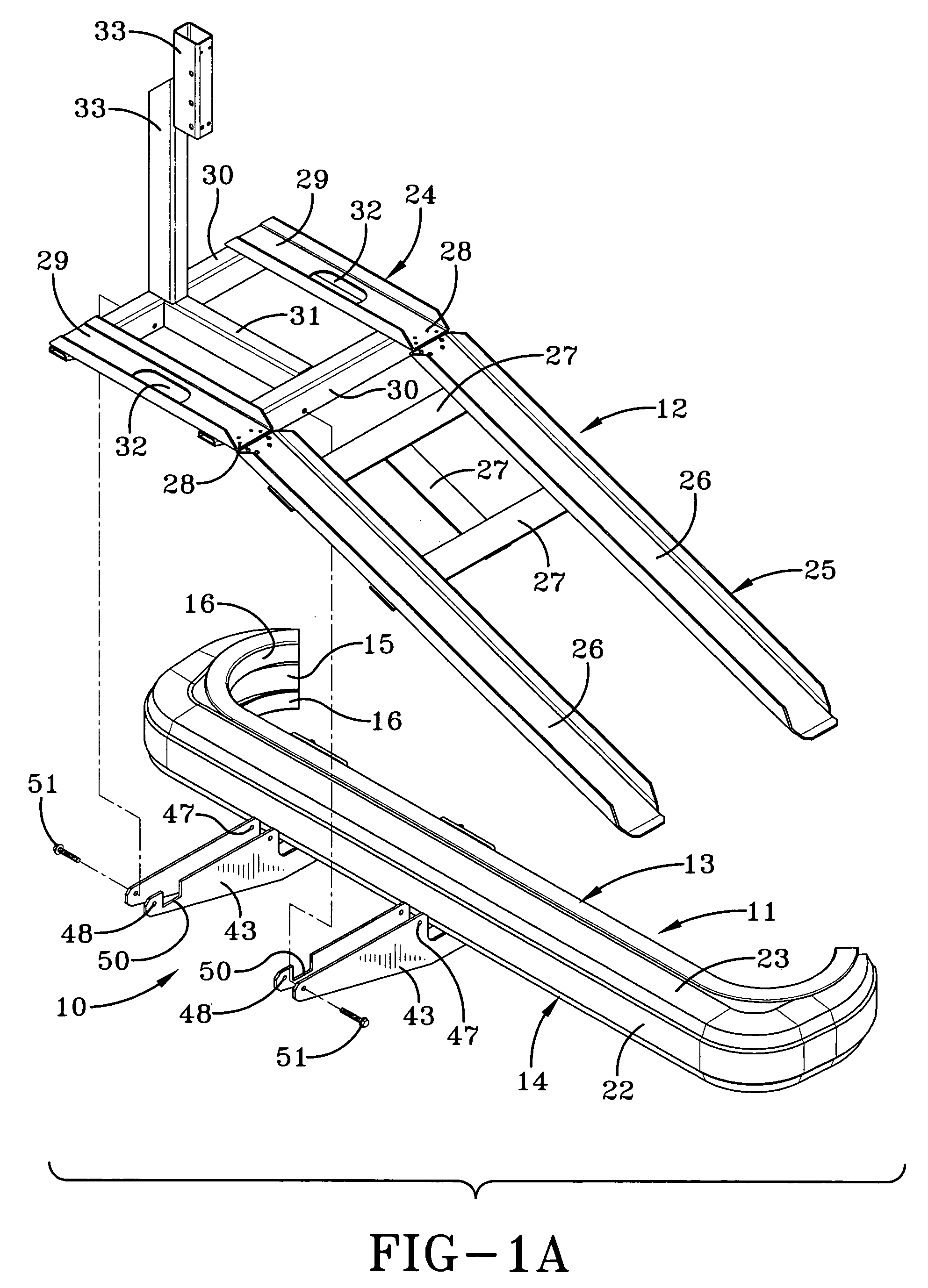 Energy absorbing system for attaching a trailing device to a vehicle