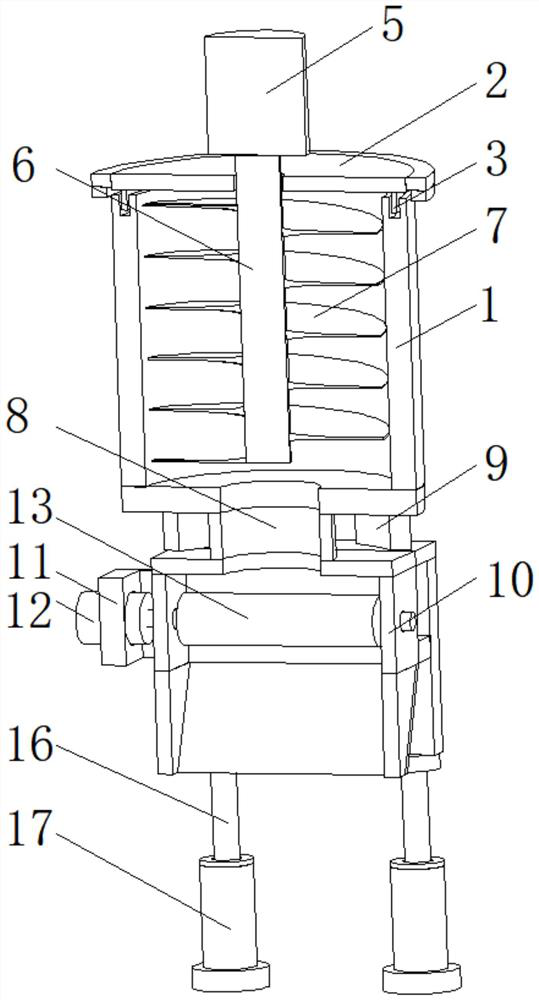 Solid waste biological treatment device