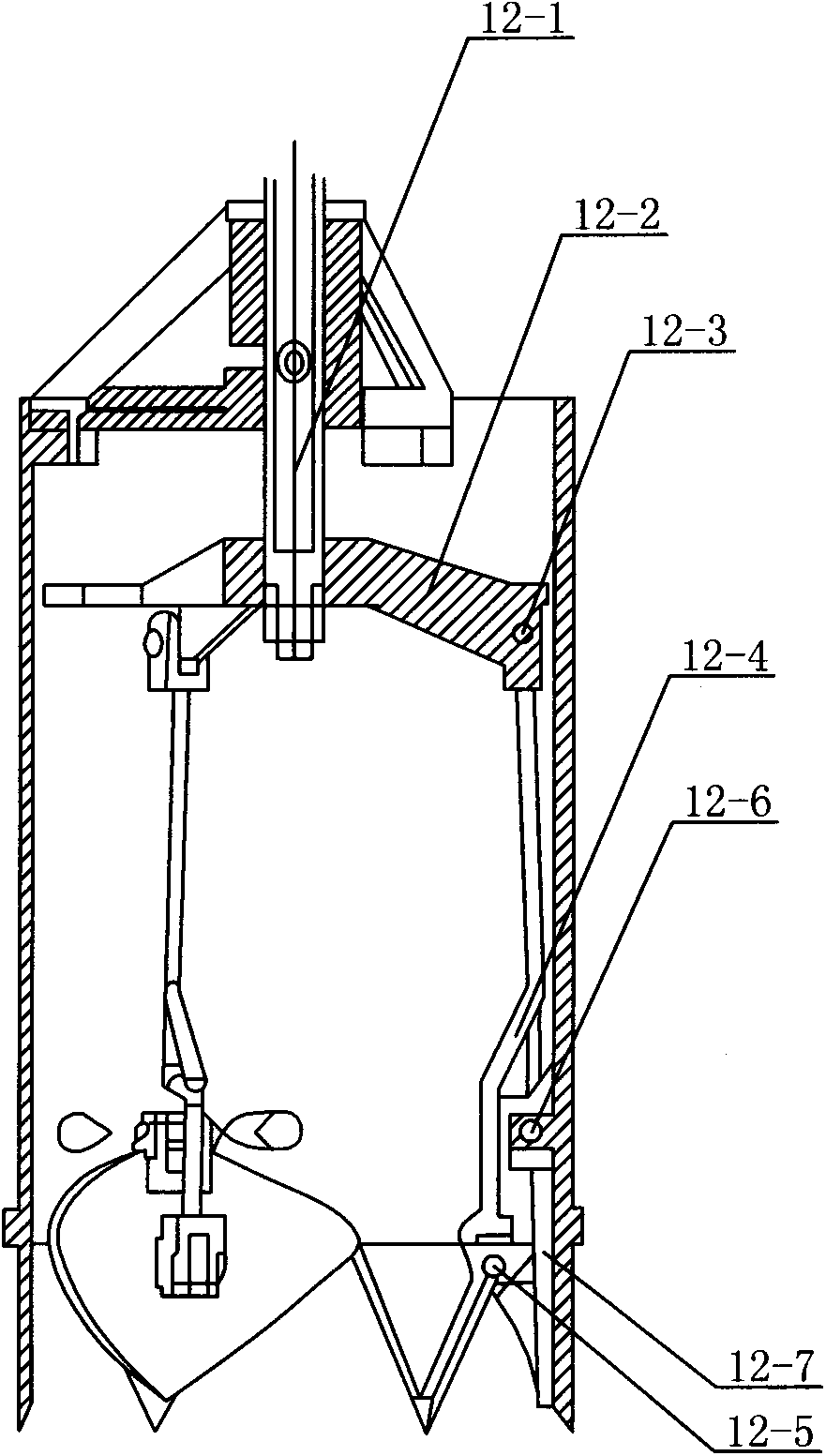 Drilling sampling device and use method