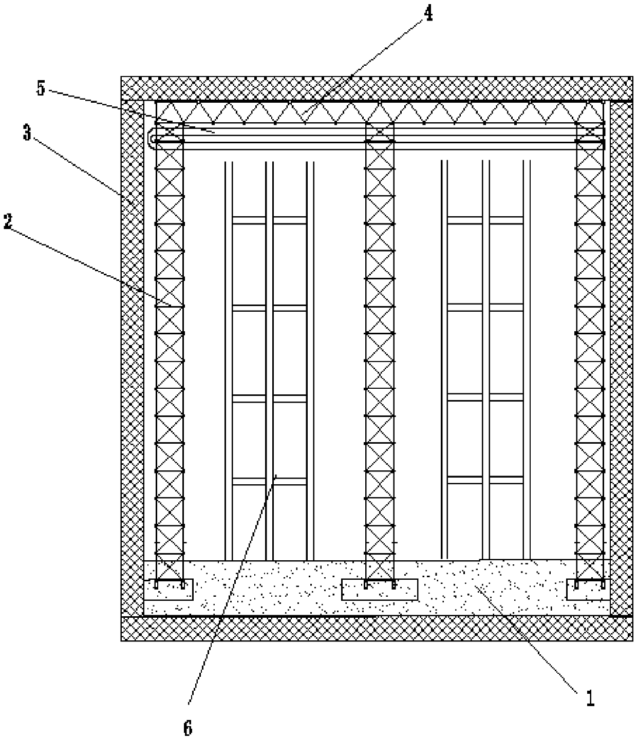 Elevated stereoscopic cold storage based on grid structure