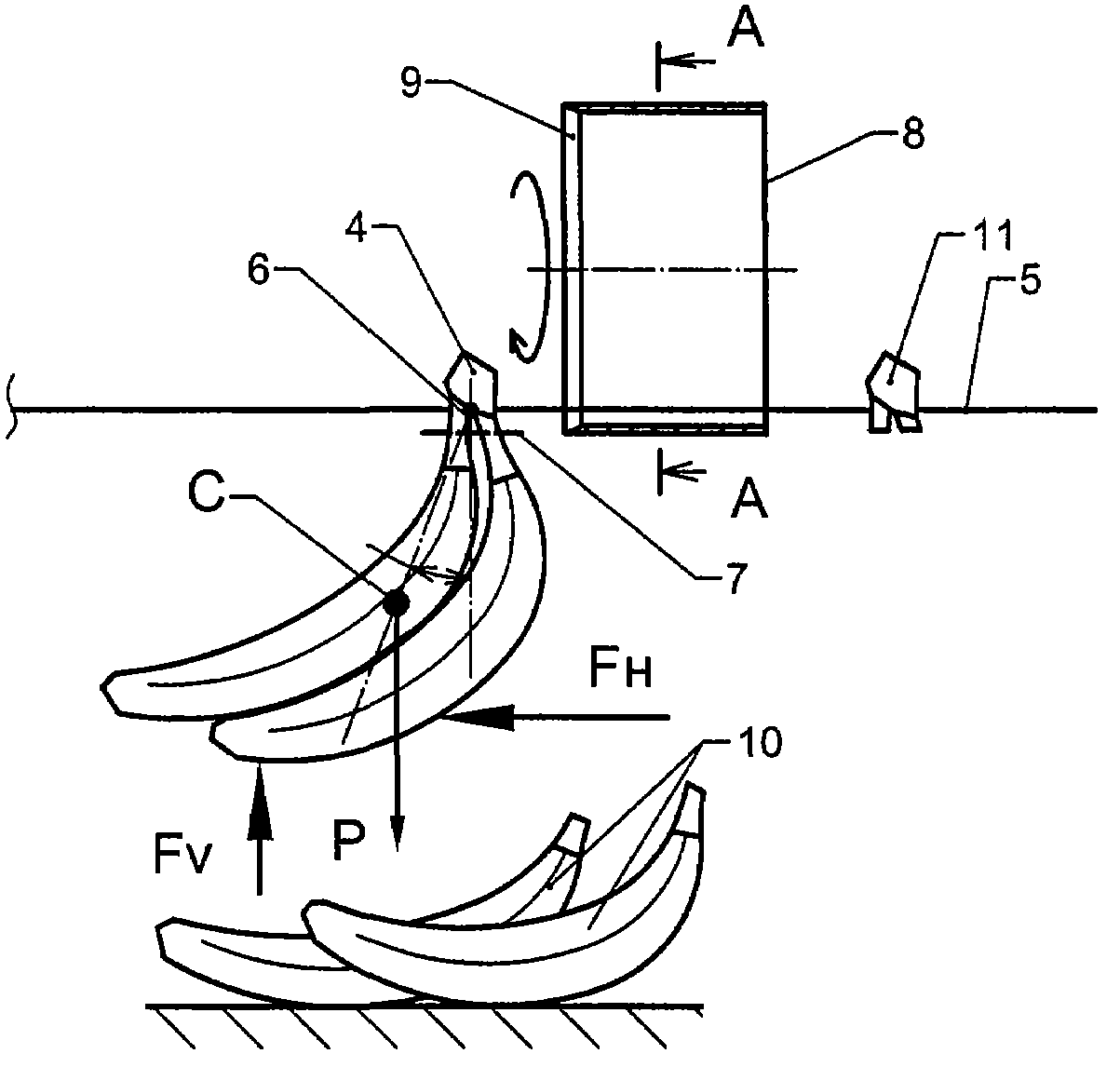 Method for separating banana clusters into separate bananas