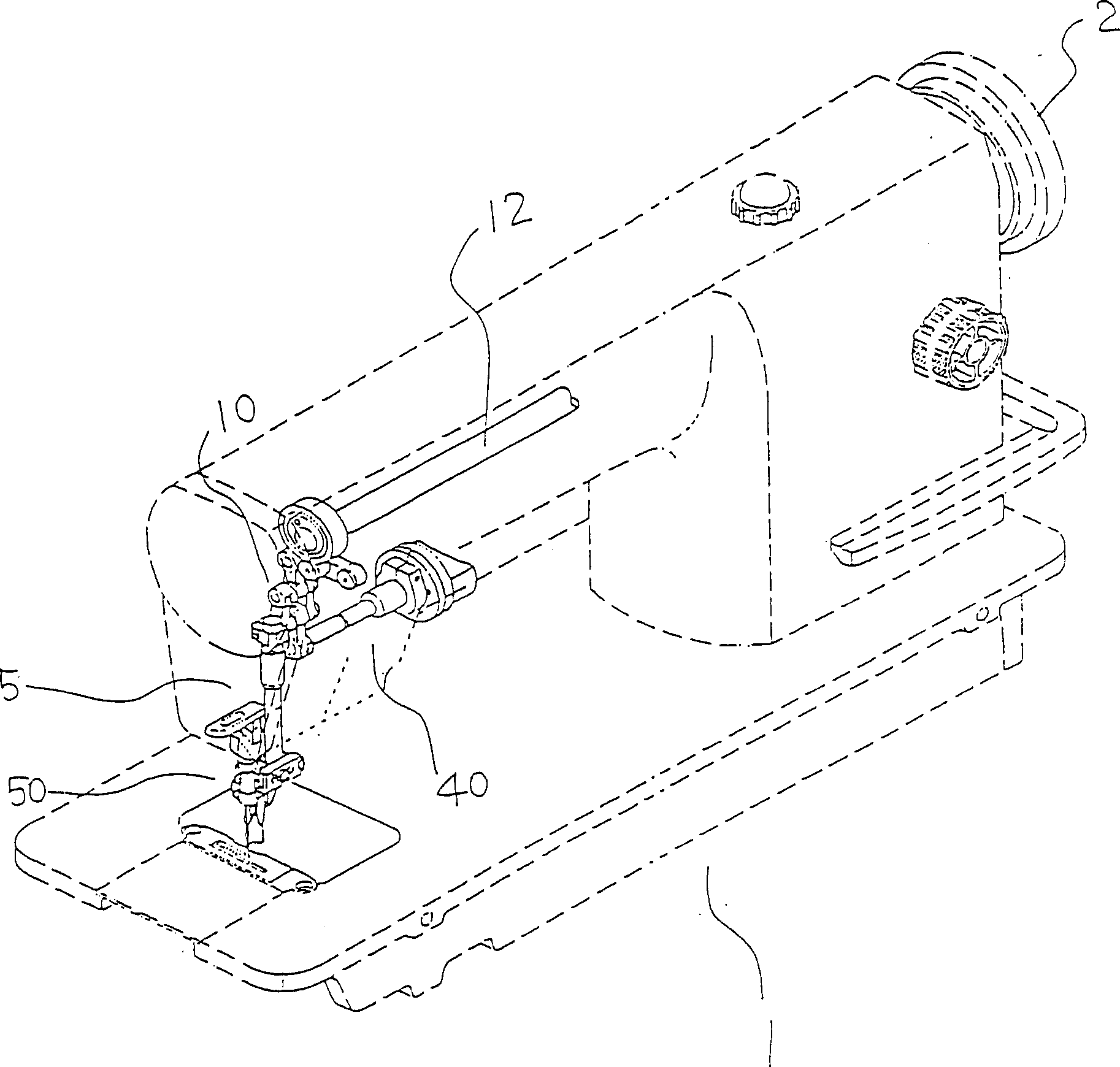 Automatic cutting device for sewing machine