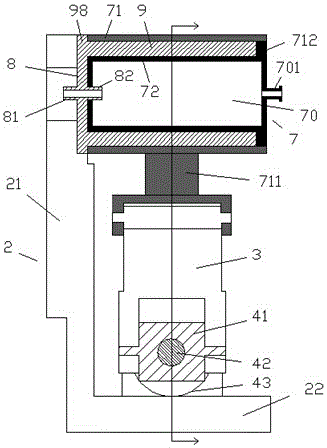 Air conditioner condensate water drainage device with separation net and limiting sensor