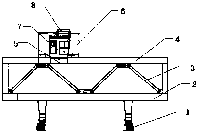 Large loading machine for loading and unloading train skin materials