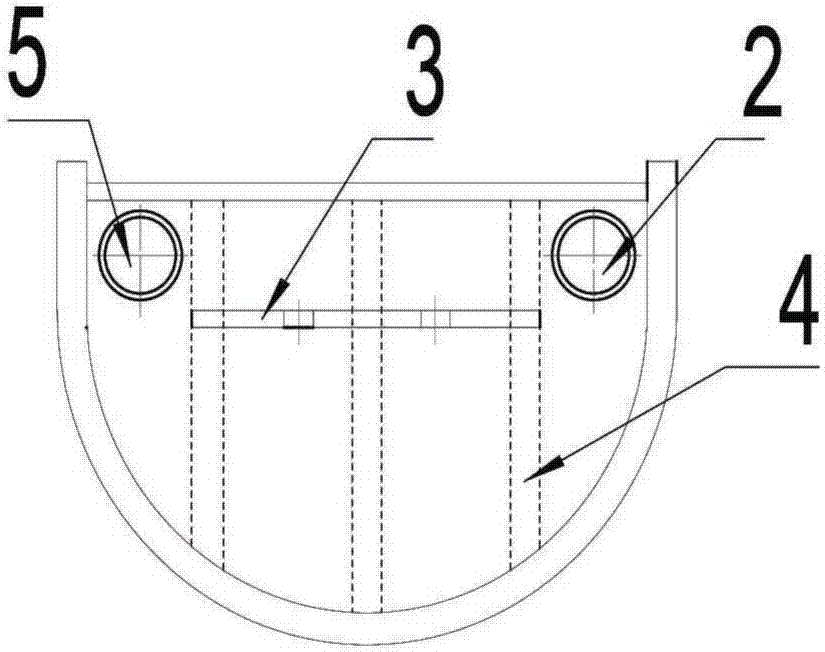 Novel furnace top cooling device for oxygen-enriched side copper blowing smelting furnace