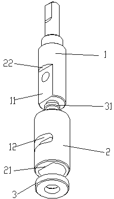 Water distribution valve spool of water jet loom