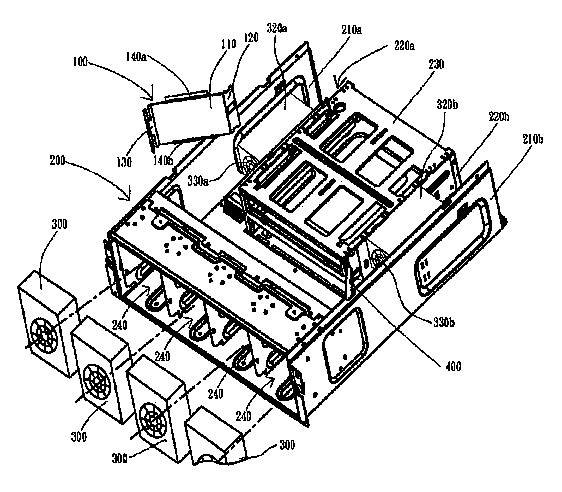 Electronic product having airflow-guiding device