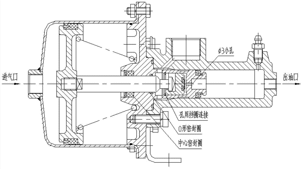 Air pump of engineering machinery braking system
