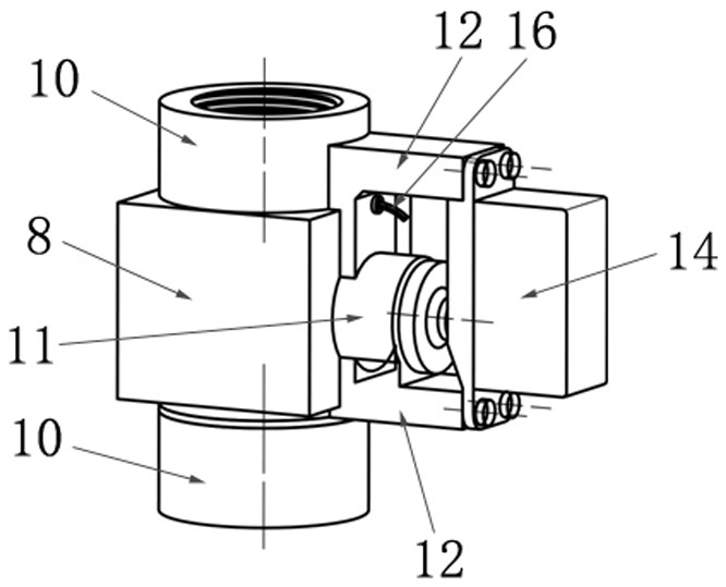 Intelligent liquid temperature and flow double-control mixer