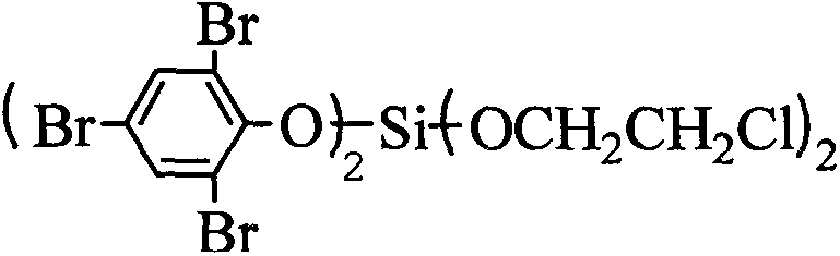 Fire retardant silicic acid di(tribromophenyl)dichloroethyl ester compound and its preparation method