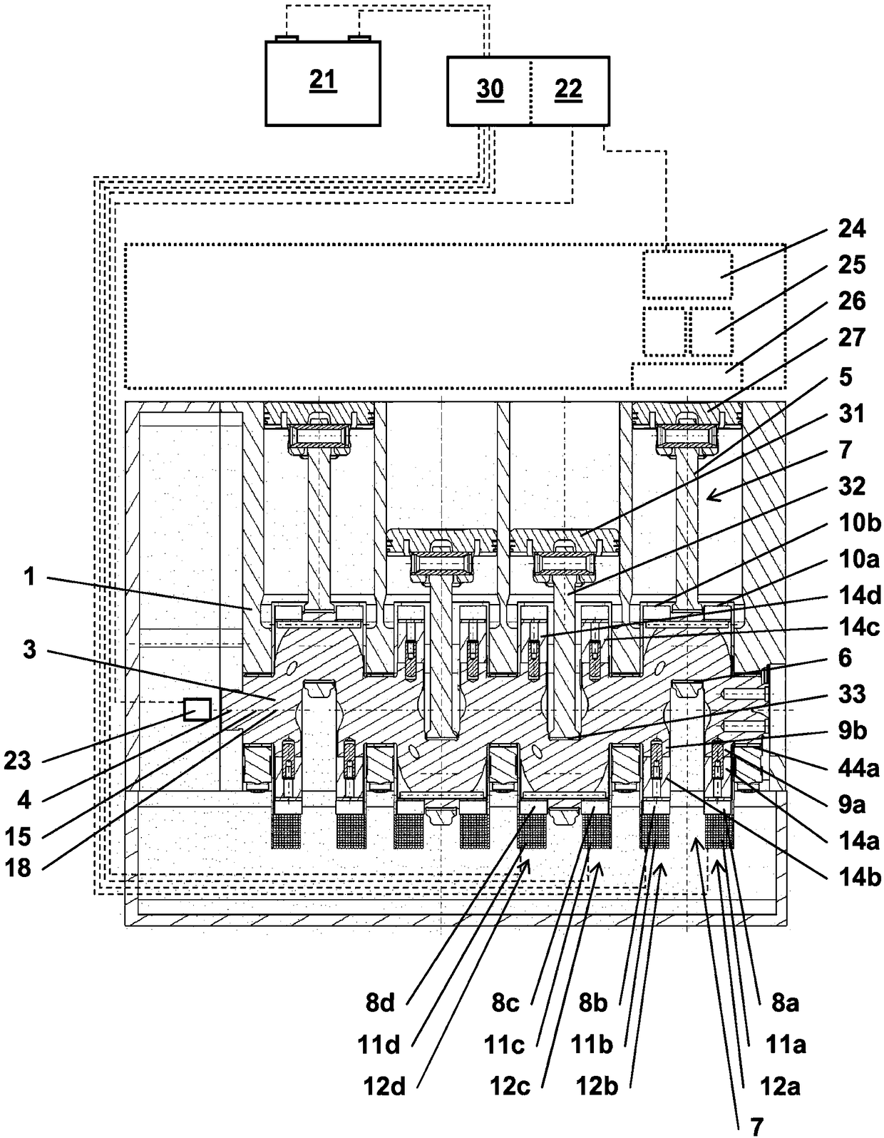 Systems with reciprocating piston engines