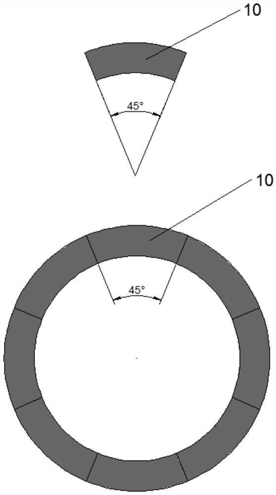 A circular plate antenna crossed magnetic field microwave electron cyclotron resonance ion thruster