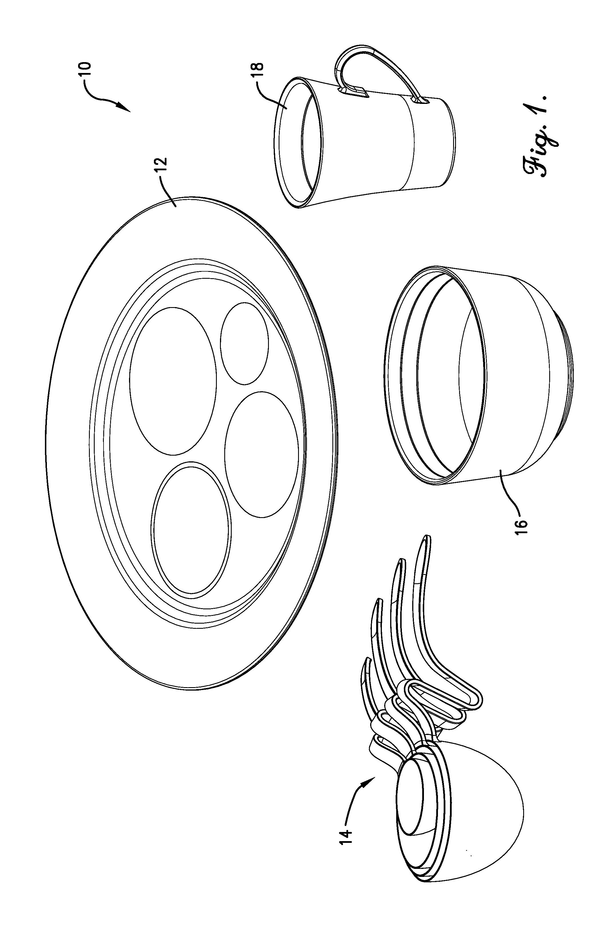System and apparatus for assisting a user in portion control while eating